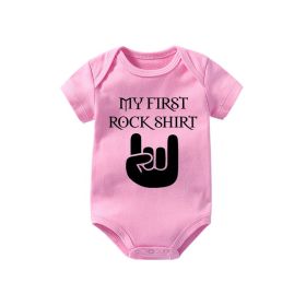 Romper My First Rock Shirt (Option: Pink-18 24 Months)