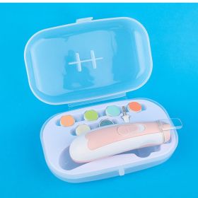 Newborn Nail Clipper Electric Baby Anti-pinch Care Set (Color: Pink)
